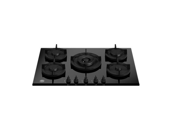 bertazzoni modern gas hob on glass 75cm