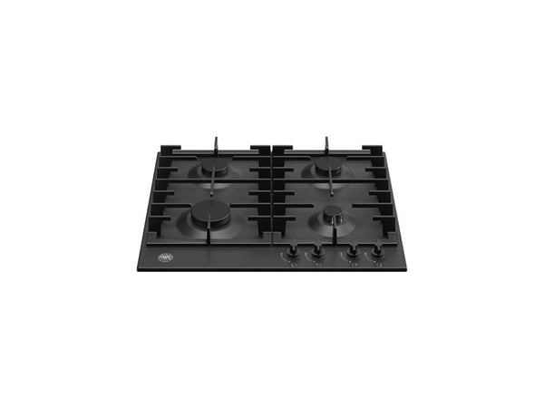 bertazzoni modern gas hob black 75cm