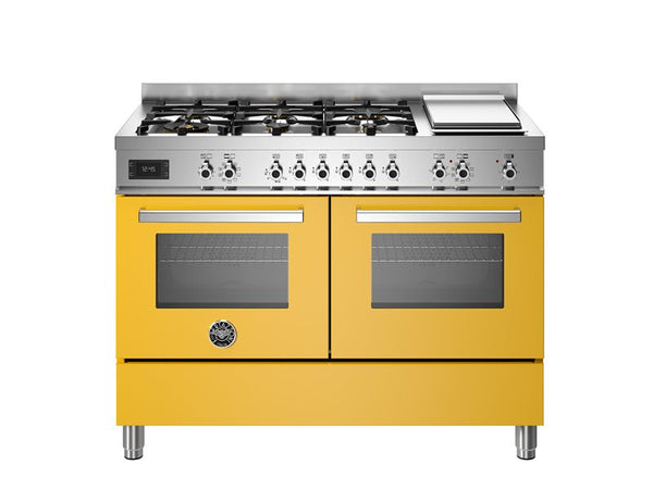 bertazzoni giallo range cooker
