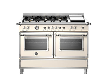 bertazzoni heritage ivory range cooker