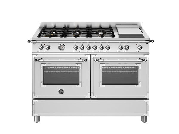 bertazzoni heritage stainless steel range cooker
