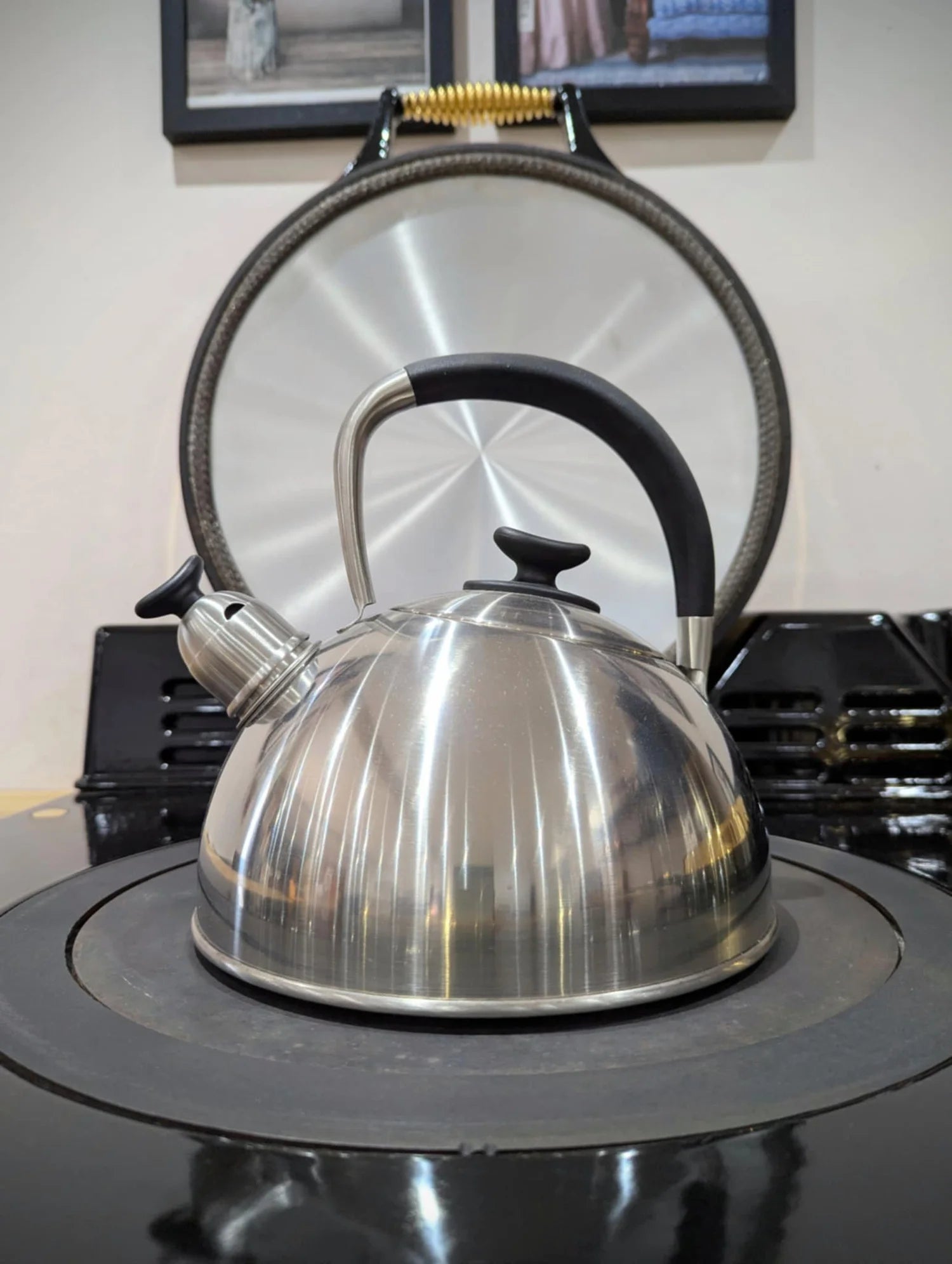 stellar stainless steel casstel kettle on aga