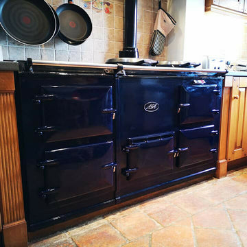 dark blue 4 oven aga