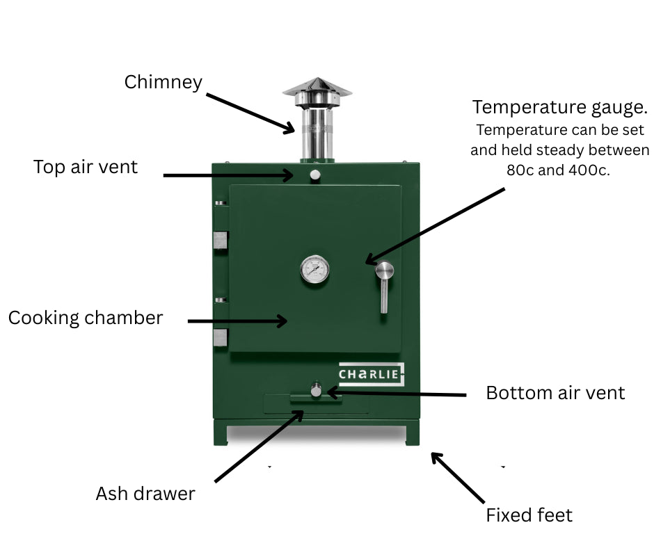 charlie outdoor tabletop oven