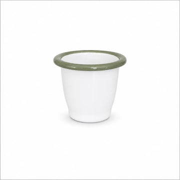 Egg Cup - White with Sage Green | Falcon