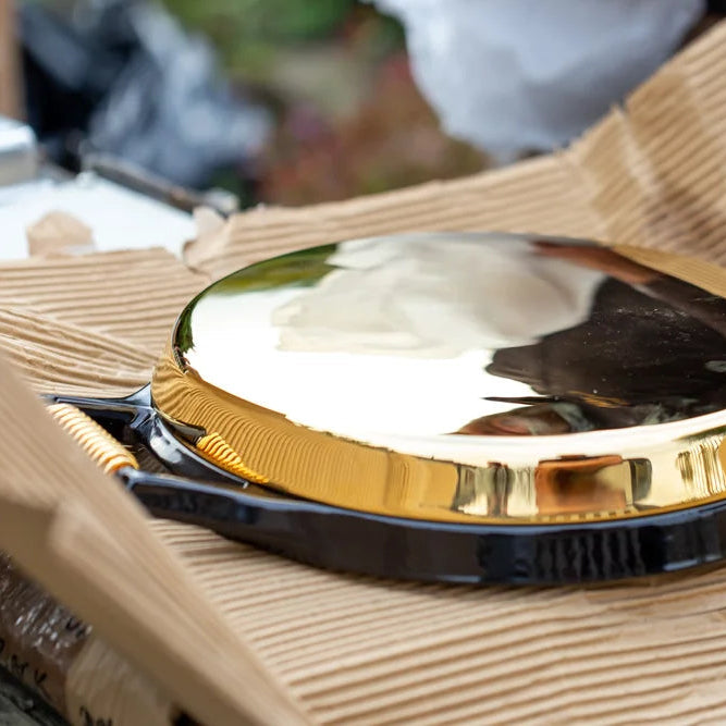 aga with gold finishes