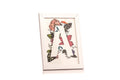 letter a floral illustration