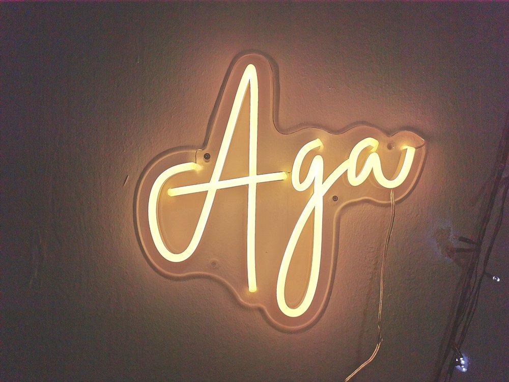 aga LED kitchen sign