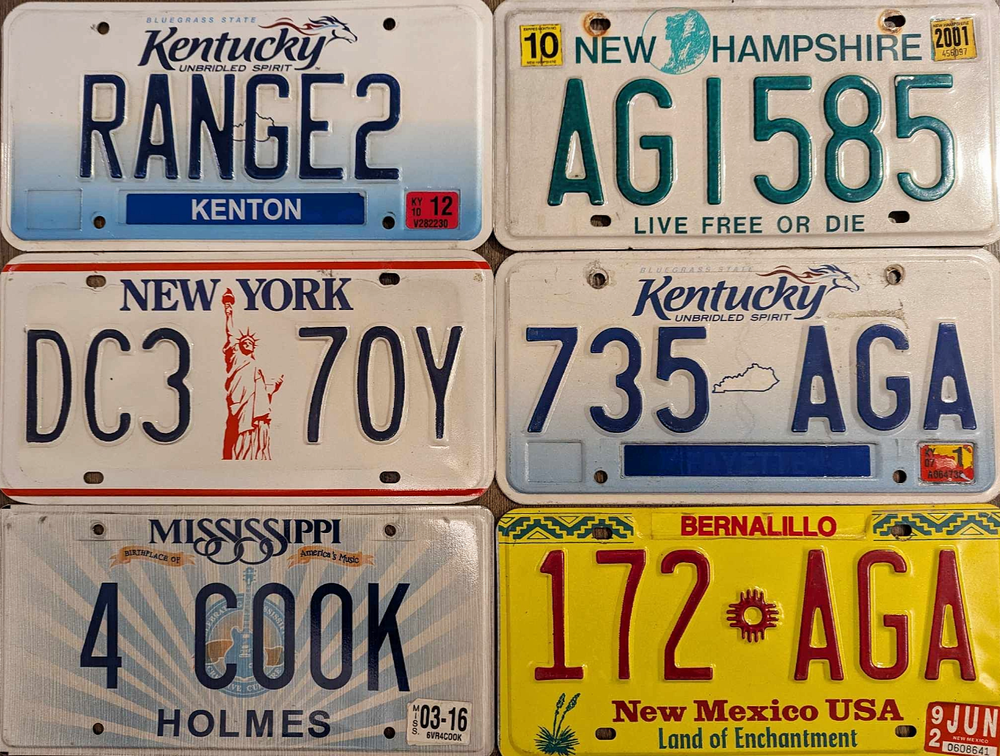 american aga license plates