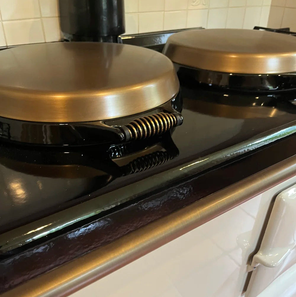 antique brass aga lids