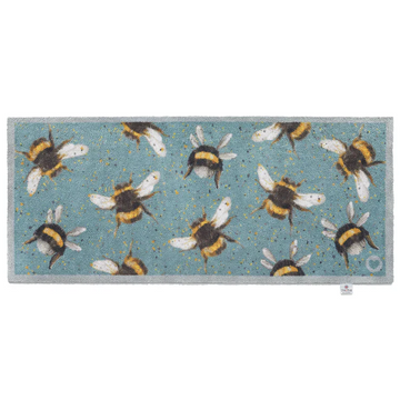 blue bee hug rug