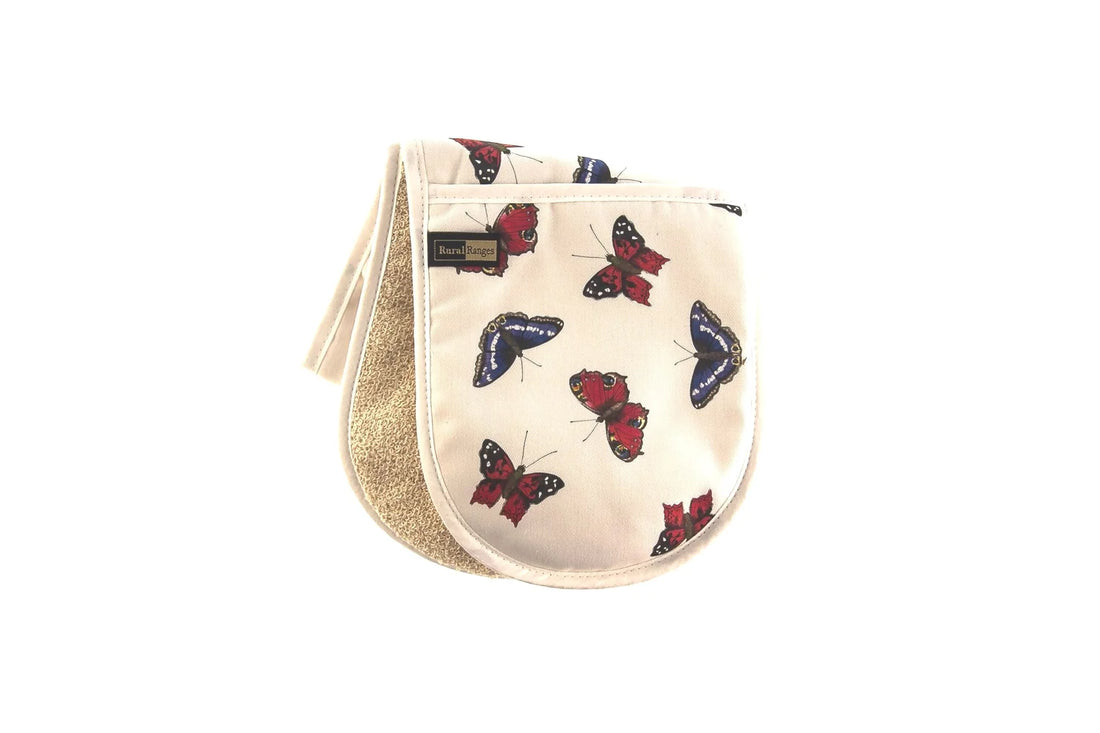 Oven Glove – Butterfly (White)