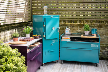charlie outdoor kitchen colourful