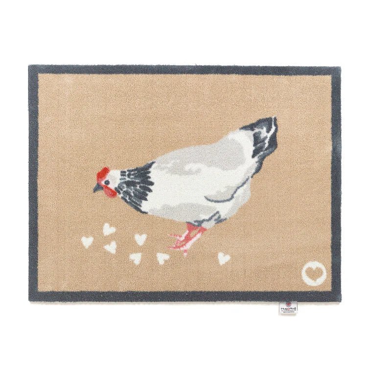 chicken hug rug mat
