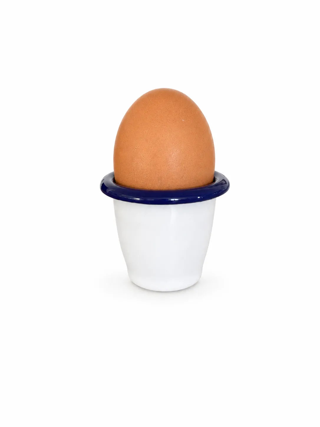 Egg Cup - White with Cobalt Blue | Falcon