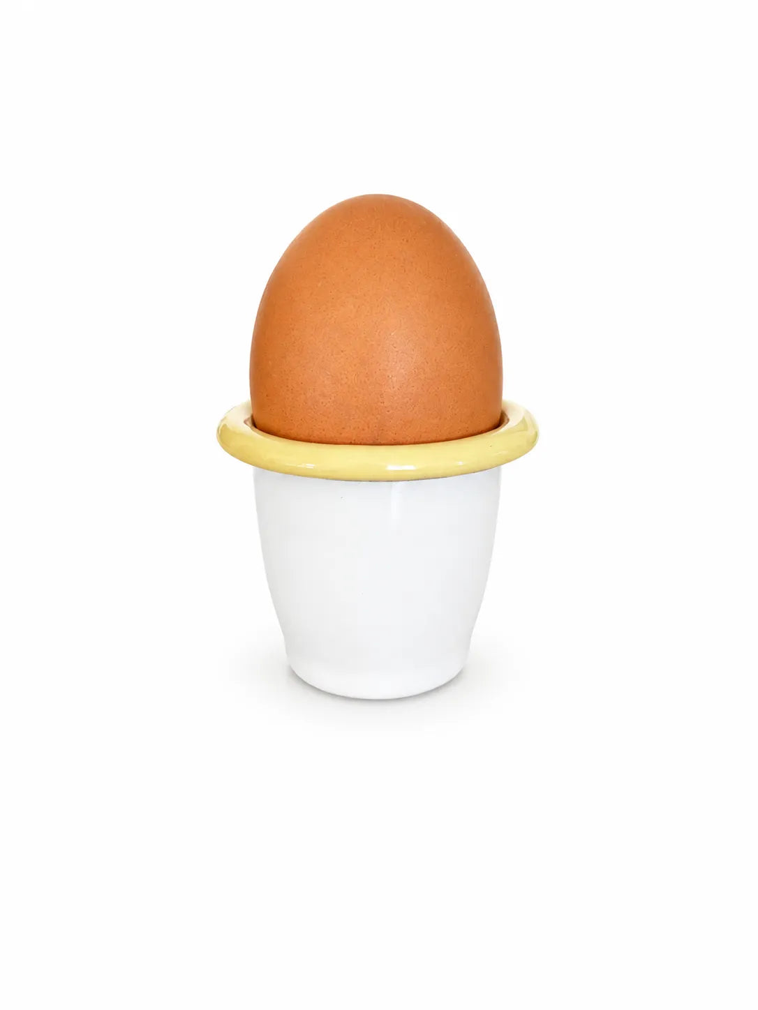 Egg Cup - White with Yellow | Falcon