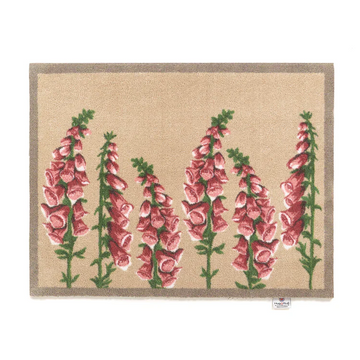 floral hug rug mat pink foxgloves