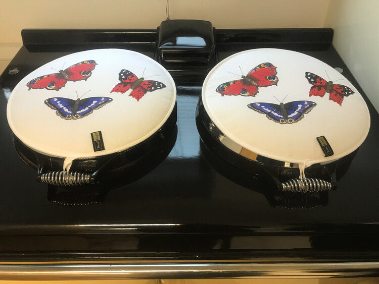 white butterfly hob covers