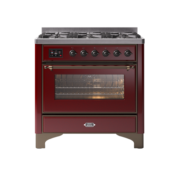 Burgundy Red | Antique Bronze