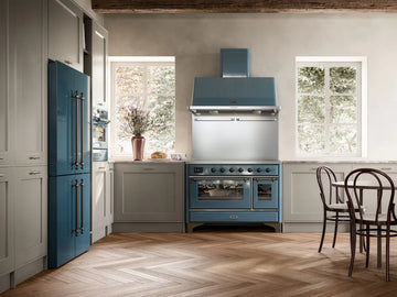 ilve blue range cooker and appliances