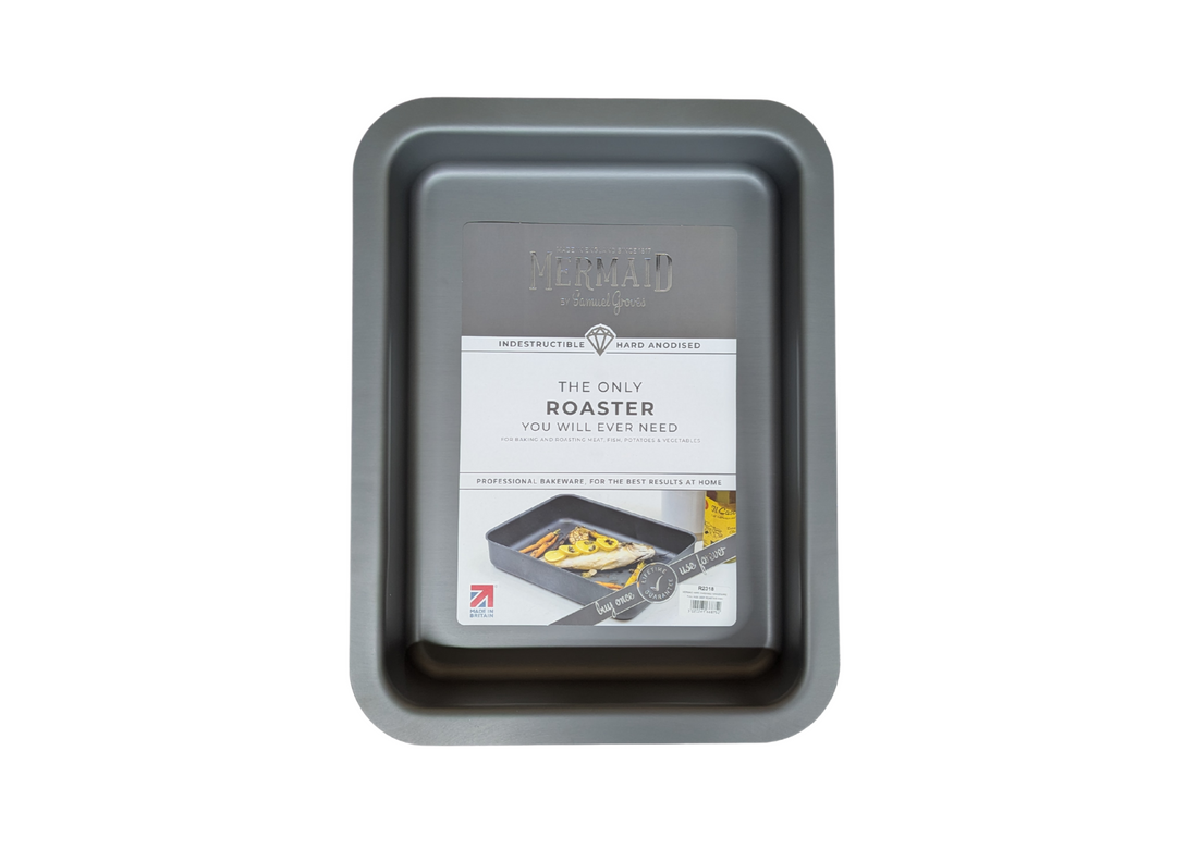 Samuel Groves | Hard Anodised Deep Roasting Dish 16" | Fits Aga Runners