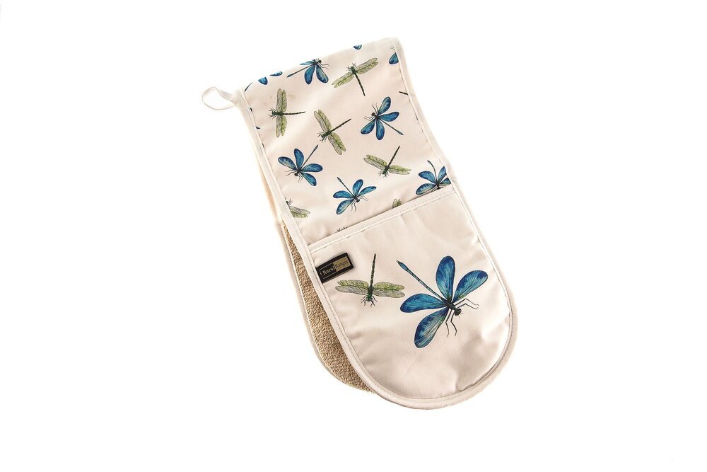 white oven glove dragonfly