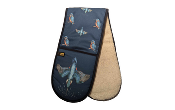 blue kingfisher oven glove
