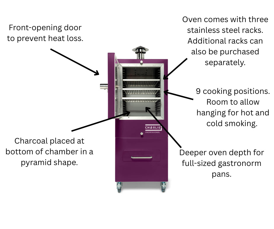 charlie annotated professional outdoor oven