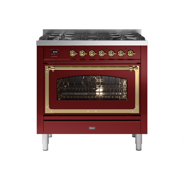 Burgundy Red | Brass