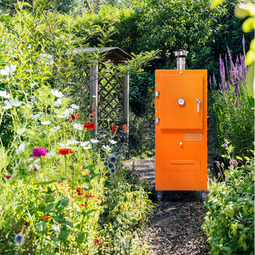 saffron charlie oven in wildflower cottage garden