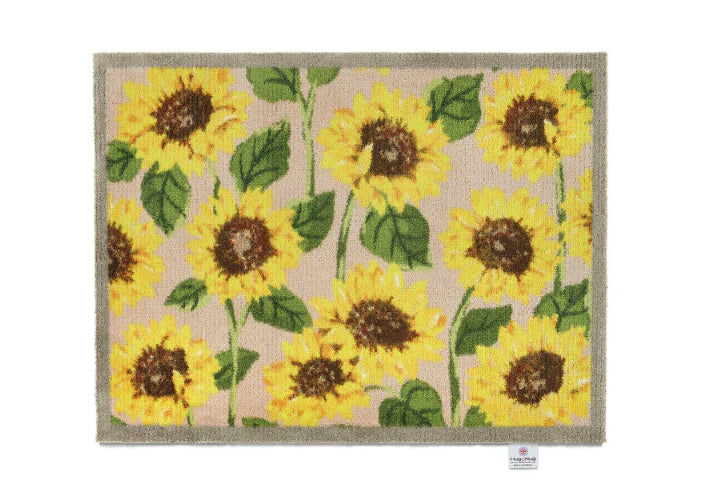 hug rug joyful sunflowers mat