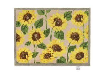 hug rug joyful sunflowers mat