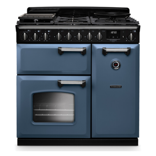 rangemaster classic stone blue cooker