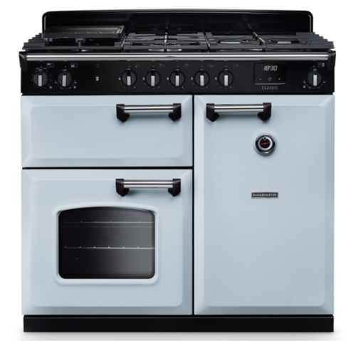 rangemaster classic misty blue cooker