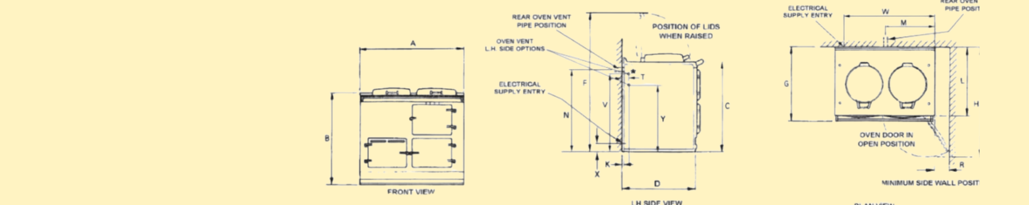 electrickit aga dimensions