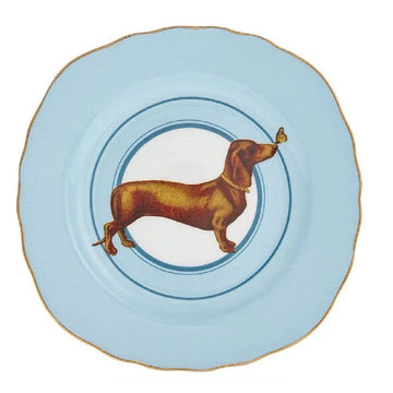 sausage dog dachshund plate 