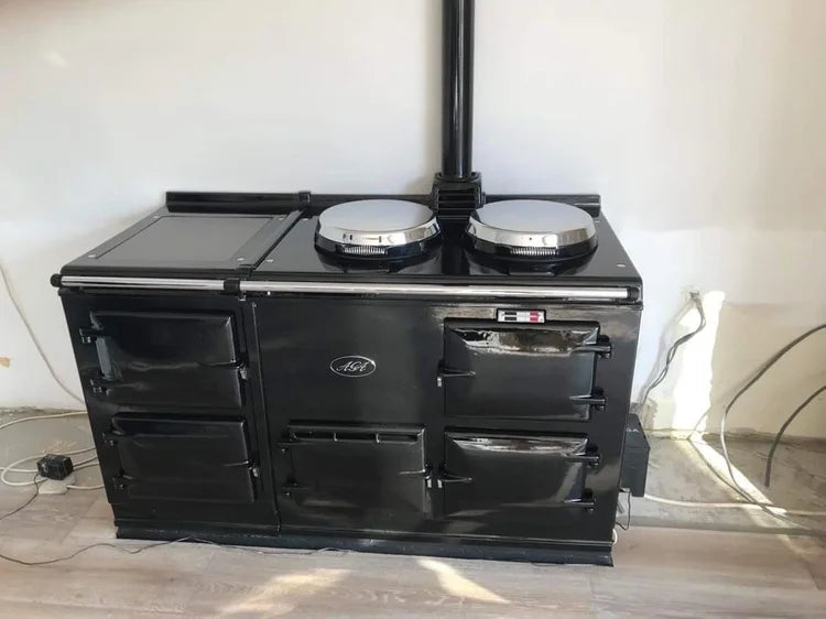 black refurbished aga