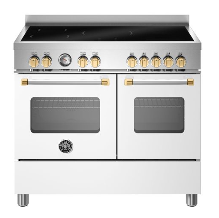bertazzoni master cooker with gold trim