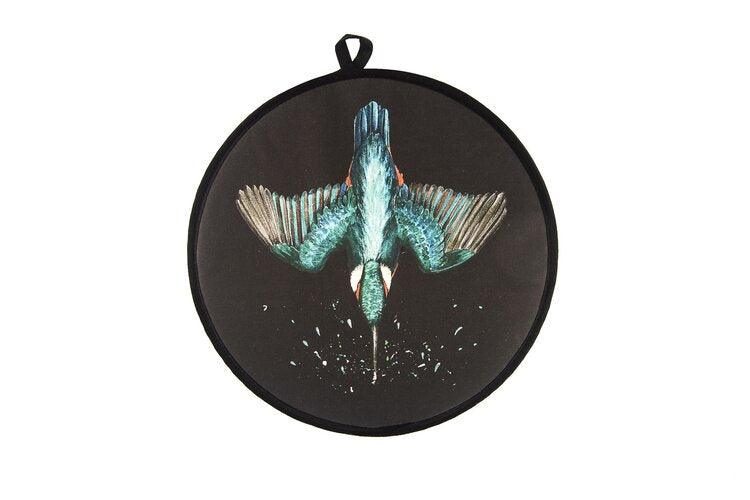 black kingfisher hob cover