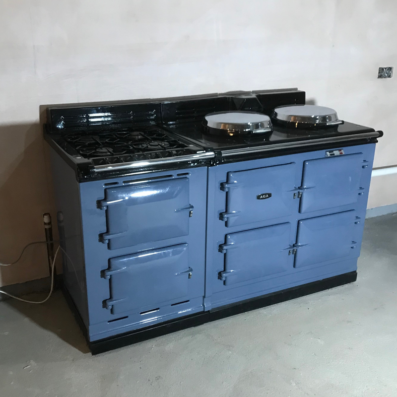 blue aga with dual fuel module