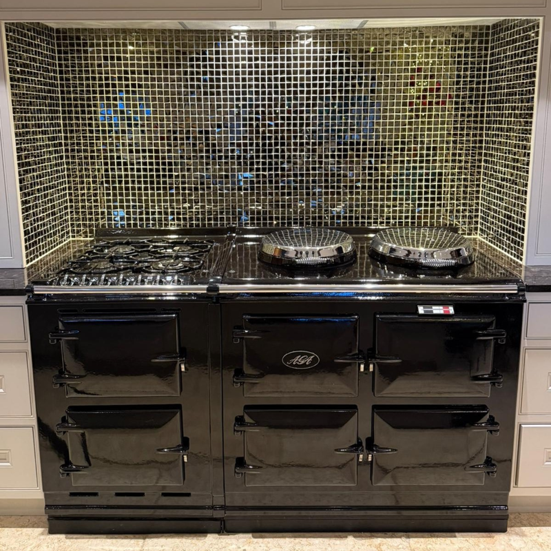 black aga with dual fuel module