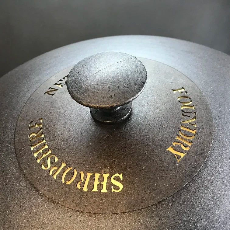 iron casserole pot lid