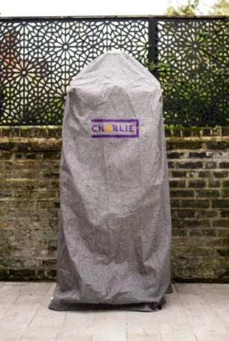 charlie cooker cover in garden