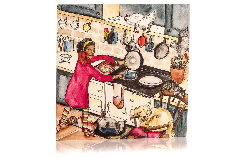 aga pets greeting card