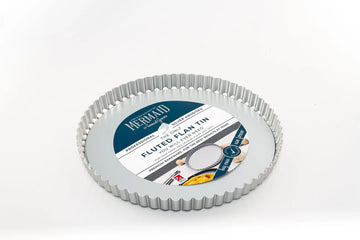Samuel Groves / Mermaid | 10" Silver Anodised Fluted Flan Tin