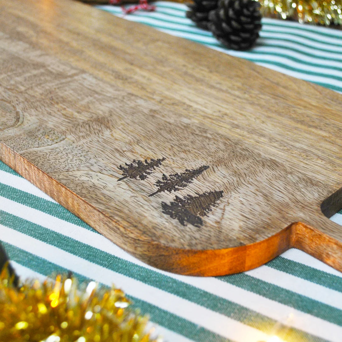Mango Wood Serving Board - Winter Forest | Dexam