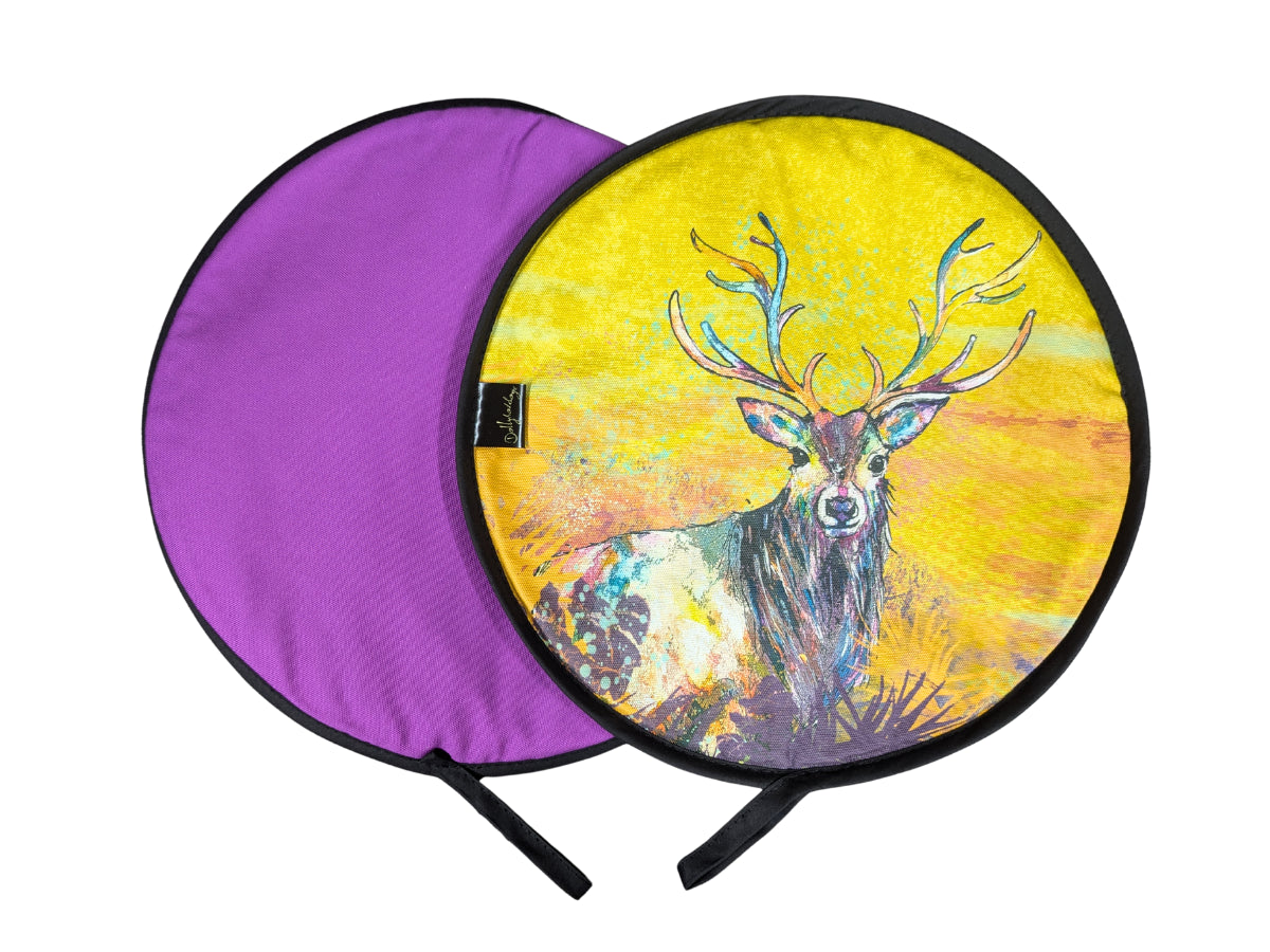 stag hob covers yellow and purple