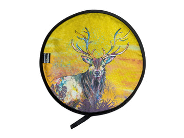 stag hob cover on yellow