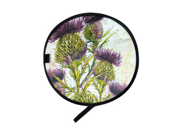 purple thistle hob cover