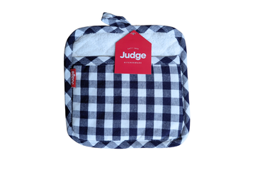 Judge Pot Holder, Blue Check